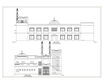 Madrasa Elevation-Model CAD Block DWG AutoCAD Editable Drawing (Free Download)