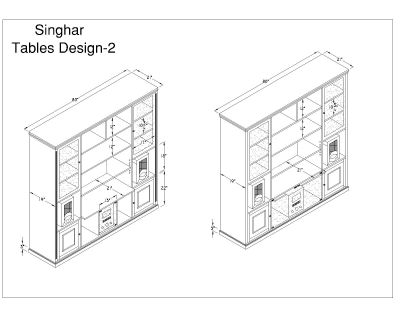 Makeup & Dressing table-1 CAD Block. Free DWG AutoCAD drawing available to download