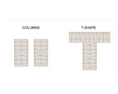 Meeting Table Different Shape top views-7 CAD Block DWG AutoCAD Editable Drawing (Free Download)