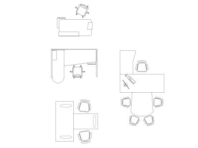 Meeting Room Furniture for Office-8 CAD Block DWG AutoCAD Editable Drawing (Free Download)