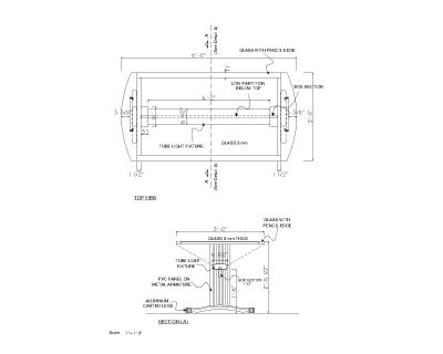 Meeting Table top & sectional view Drawing-3 CAD Block DWG AutoCAD Editable Drawing (Free Download)