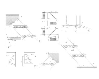 Free AutoCAD 2D Drawing for Metal Staircase Details-1
