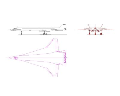 Military Aircraft Drawings-4 CAD Block DWG AutoCAD Editable Drawing (Free Download)