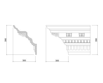 Mould design-10 for builing exterior CAD Block DWG AutoCAD Editable Drawing (Free Download)