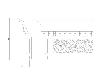 Mould design-2 for builing exterior CAD Block DWG AutoCAD Editable Drawing (Free Download)