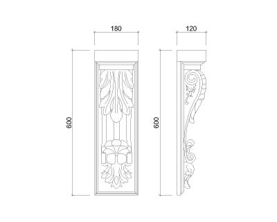 Mould design-3 for builing exterior CAD Block DWG AutoCAD Editable Drawing (Free Download)