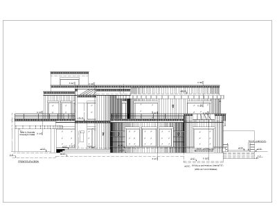 Multi-Story Residential Building & Villas 2D Elevation-13 Architectural drawings. CAD block in DWG format free download.