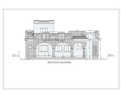 Multi-Story Residential Building & Villas 2D Elevation-24 Architectural drawings. CAD block in DWG format free download.