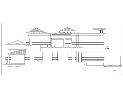 Multi-Story Residential Building & Villas 2D Elevation-3 Architectural drawings. CAD block in DWG format free download.