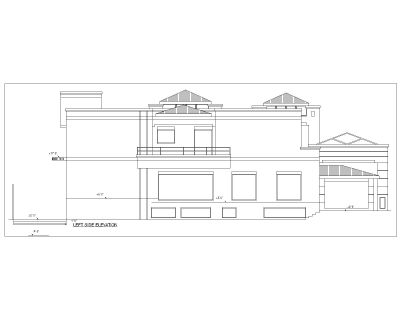 Multi-Story Residential Building & Villas 2D Elevation-4 Architectural drawings. CAD block in DWG format free download.