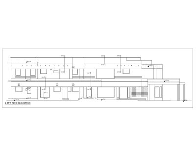 Multi-Story Residential Building & Villas 2D Elevation-54 Architectural drawings. CAD block in DWG format free download.