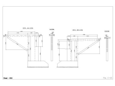 Free AutoCAD Editable Drawing of Multi Span Bridge Shop Drawings for Italy OP_ 12