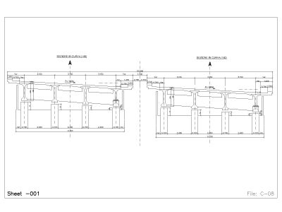 Free AutoCAD Editable Drawing of Multi Span Bridge Shop Drawings for Italy OP_ 14