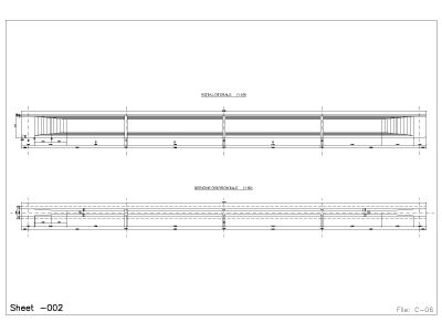 Free AutoCAD Editable Drawing of Multi Span Bridge Shop Drawings for Italy OP_ 16