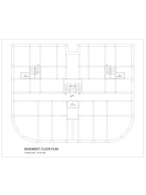 Multi Story BUIDLING 1-BASEMENT FLOOR PLAN CAD Block DWG AutoCAD Editable Drawing (Free Download)