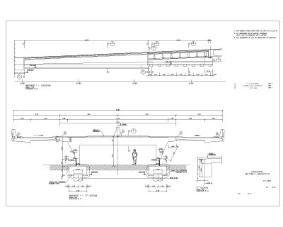 Free AutoCAD Editable Drawing of Multy Span Bridges Design Abutment 1 Geometry 3