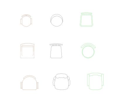 Free AutoCAD 2D Detailed Drawing for Meeting Room Chairs with Tables-15