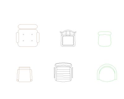 Free AutoCAD 2D Detailed Drawing for Meeting Room Chairs with Tables-19