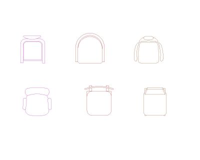 Free AutoCAD 2D Detailed Drawing for Meeting Room Chairs with Tables-20