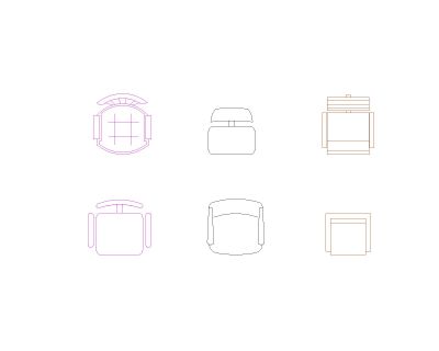 Free AutoCAD 2D Detailed Drawing for Meeting Room Chairs with Tables-22