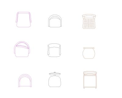 Free AutoCAD 2D Detailed Drawing for Meeting Room Chairs with Tables-26