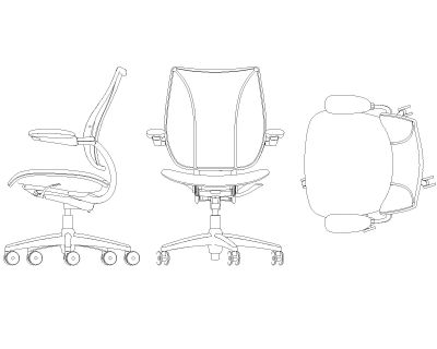 Free AutoCAD 2D Editable Drawings for Office Furniture 26 - 1