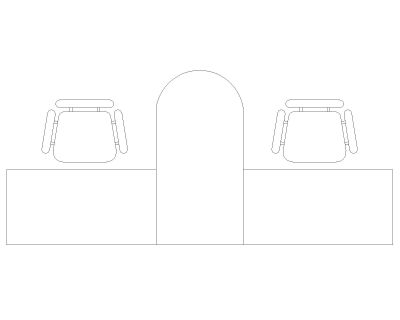 Free AutoCAD 2D Editable Drawings for Office Furniture 26 - 12
