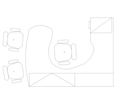Free AutoCAD 2D Editable Drawings for Office Furniture 26 - 14