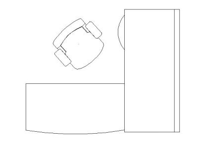 Free AutoCAD 2D Editable Drawings for Office Furniture 26 - 21