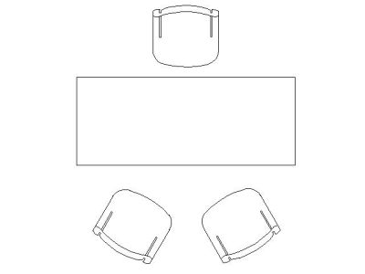 Free AutoCAD 2D Editable Drawings for Office Furniture 26 - 22