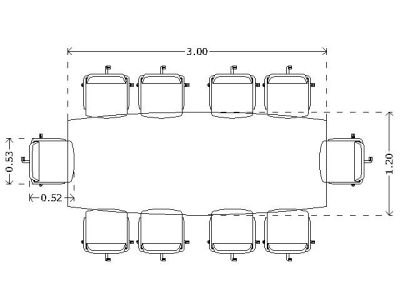 Free AutoCAD 2D Editable Drawings for Office Furniture 26 - 23