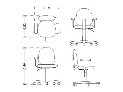 Free AutoCAD 2D Editable Drawings for Office Furniture 26 - 24
