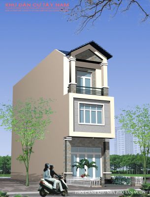 Town house 4.5Mx18M AutoCAD