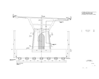Pier Detailed Architectural & Structural Design-1. CAD block in DWG format free download.