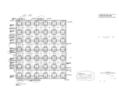 Pier Pile Cap (Foundation) reinforcement-1 CAD Block DWG AutoCAD Editable Drawing (Free Download)