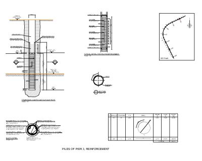 Pile Reinforcement CAD Block DWG AutoCAD Editable Drawing (Free Download)