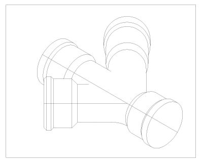 Pipe Elbow fitting Isometric view details for plumbing works-10. CAD block in DWG format free download.