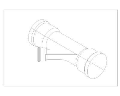 Pipe Elbow fitting Isometric view details for plumbing works-11. CAD block in DWG format free download.