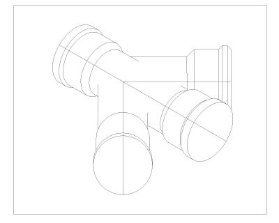 Pipe Elbow fitting Isometric view details for plumbing works-14. CAD block in DWG format free download.