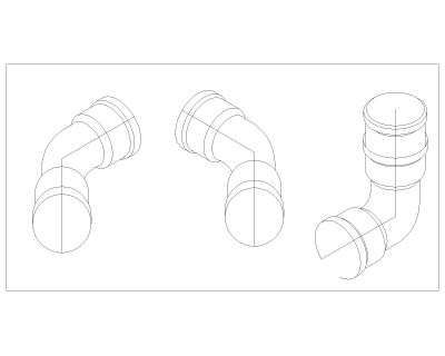 Pipe Fittings Elbows Symbols-7 CAD Block DWG AutoCAD Editable Drawing (Free Download)