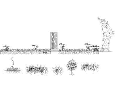 Free AutoCAD 2D Editable Drawings for Planter with details to construct