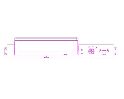 PLOTTER Top view Model for architectural drawing. CAD block in DWG format free download.