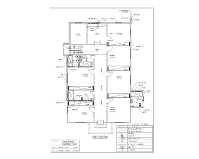Free AutoCAD 2D Editable Drawings for Plumbing Plan Level - 1 & 2