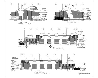 POWER PLANT ELEVATIONS CAD Block DWG AutoCAD Editable Drawing (Free Download)