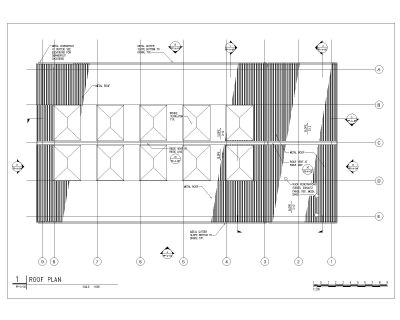 POWER PLANT ROOF PLAN CAD Block DWG AutoCAD Editable Drawing (Free Download)