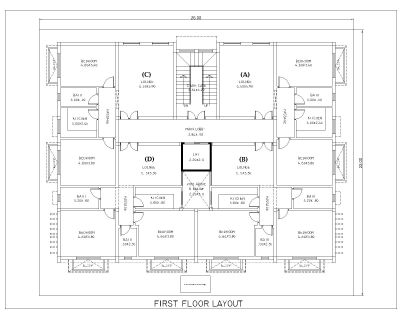 Preliminary architectural first floor plan CAD Block DWG AutoCAD Editable Drawing (Free Download)