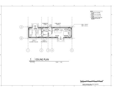 Pump House Ceiling Plan-1 architectural & structural drawings. CAD block in DWG format free download.