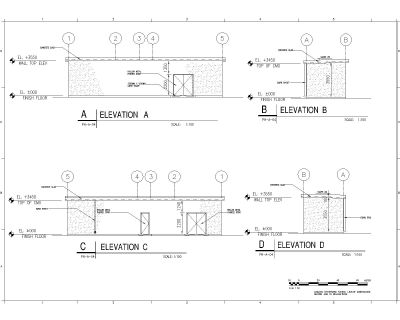 Pump House Detailed Elevations CAD Block DWG AutoCAD Editable Drawing (Free Download)