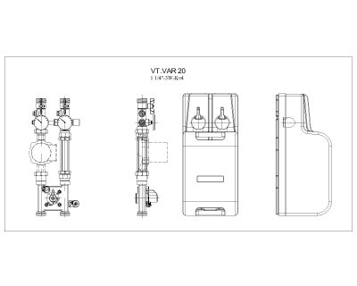 PUMPING & MIXING UNIT Architectural drawing-2. CAD block in DWG format free download.