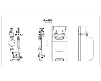 PUMPING & MIXING UNIT Architectural drawing-5. CAD block in DWG format free download.